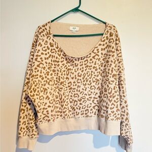 Aerie Leopard Oversize Sweatshirt